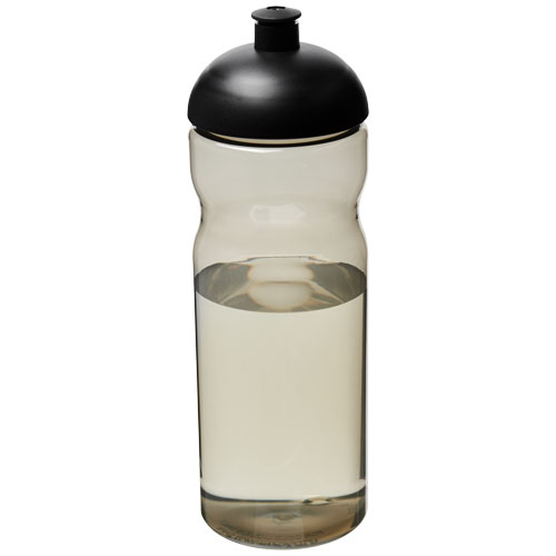 Bouteille sport publicitaire en plastique recyclé 650 ml H2O Eco Charbon et Noir
